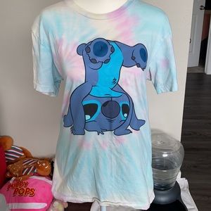 Stitch tie dye top